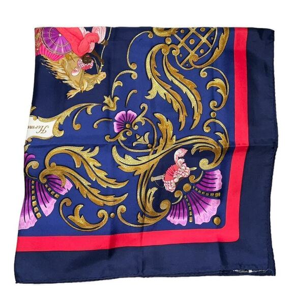 Hermes Cheval Turc silk scarf 100% Silk Scarf 90cm Square - Picture 9 of 15